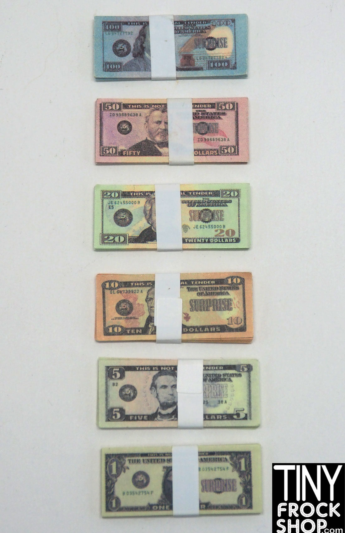 Mini Money Zuru Mini Brands Packs of Money - Currency for Many Countries!