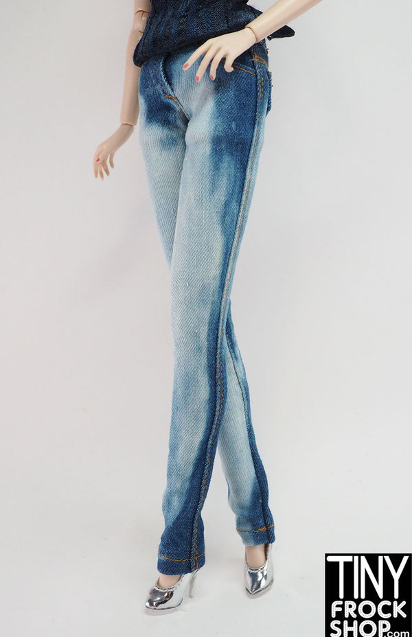 11.5" Poppy Parker Bleached Blue Denim Jeans