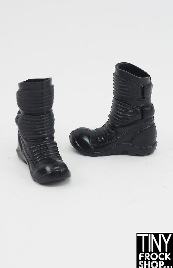 12" Fashion Doll Black Tech Boots