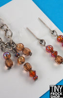 12" Fashion Doll Amber and Orange Jewelry Set by Pam Maness - Tiny Frock Shop