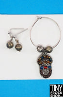 12" Fashion Doll Egyptian Look Statement Necklace and Earrings Set by Pam Maness - Tiny Frock Shop