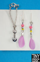 12" Fashion Doll Fun Feather and Bell Jewelry Set by Pam Maness - Tiny Frock Shop