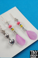 12" Fashion Doll Fun Feather and Bell Jewelry Set by Pam Maness - Tiny Frock Shop