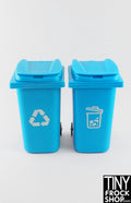 12" Fashion Doll Garbage Recycling and Trash Cans Set of 2 - More Colors