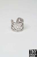 12" Fashion Doll Silver Decorative Cuff Bracelets