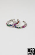 12" Fashion Doll Multi Color Rhinestone Band Bracelet Set of Two - 2 colors