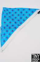 12" Fashion Doll Gutteridge Blue Flower Scarf by Pam Maness