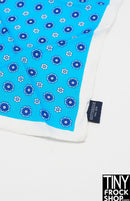 12" Fashion Doll Gutteridge Blue Flower Scarf by Pam Maness