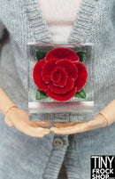 12" Fashion Doll Rose Lucite Knick Knack Decor