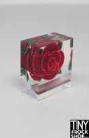 12" Fashion Doll Rose Lucite Knick Knack Decor