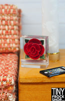 12" Fashion Doll Rose Lucite Knick Knack Decor