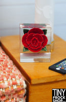 12" Fashion Doll Rose Lucite Knick Knack Decor