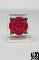 12" Fashion Doll Rose Lucite Knick Knack Decor