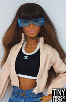 12" Fashion Doll Bubble Rectangle Glasses - 2 Colors