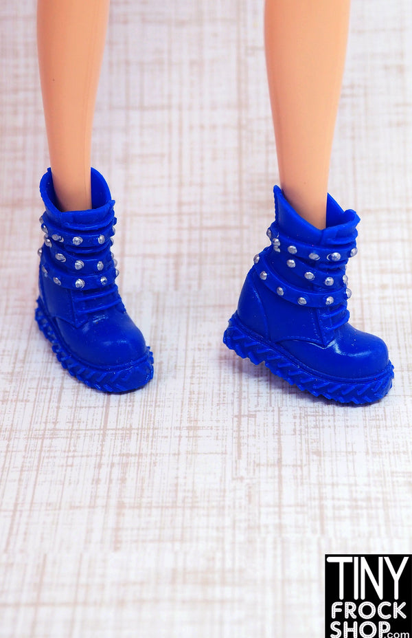 12" Fashion Doll Deep Blue Stud Sneakers
