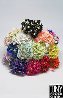 12" Fashion Doll Forget Me Not Paper Flower Bouquets- More colors