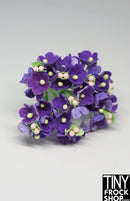 12" Fashion Doll Forget Me Not Paper Flower Bouquets- More colors