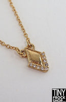 12" Fashion Doll Gold and Diamond Look Necklace by Pam Maness