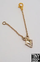 12" Fashion Doll Gold and Diamond Look Necklace by Pam Maness