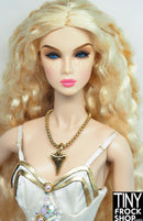 12" Fashion Doll Gold Arrowhead Necklace by Pam Maness