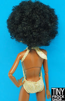 12" Fashion Doll Gold Checkerboard Swimsuit