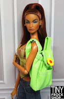 12" Fashion Doll Green Backpack with Sketch Pad