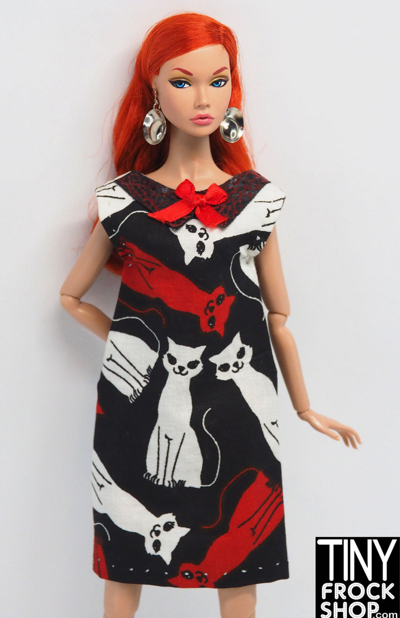 12" Fashion Doll Kitty Retro Dress