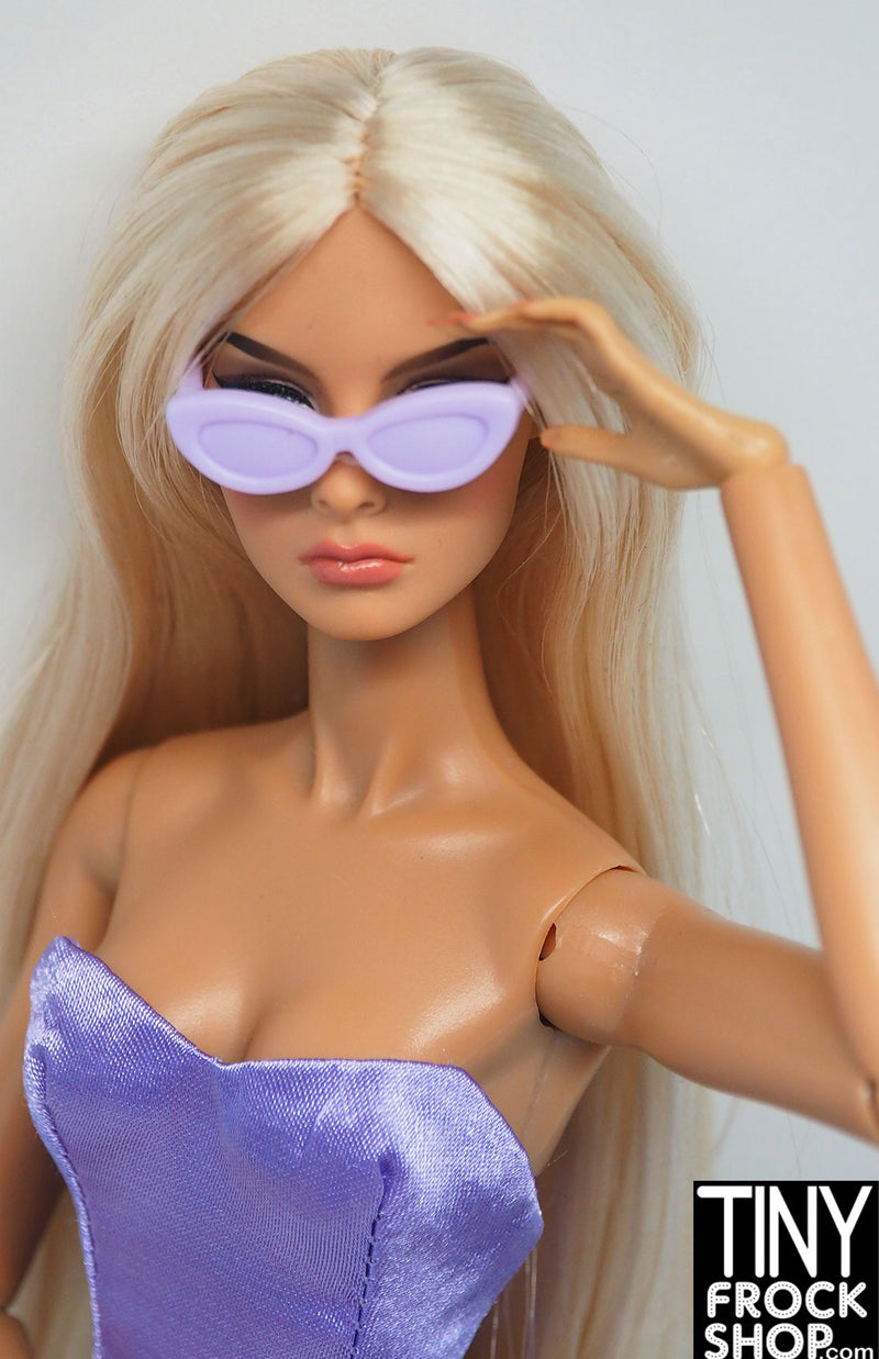 12" Fashion Doll Small Cat Eye Glasses - 2 Colors