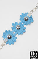 12" Fashion Doll Leather Flower Belt by Pam Maness - More Colors