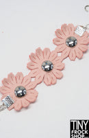 12" Fashion Doll Leather Flower Belt by Pam Maness - More Colors