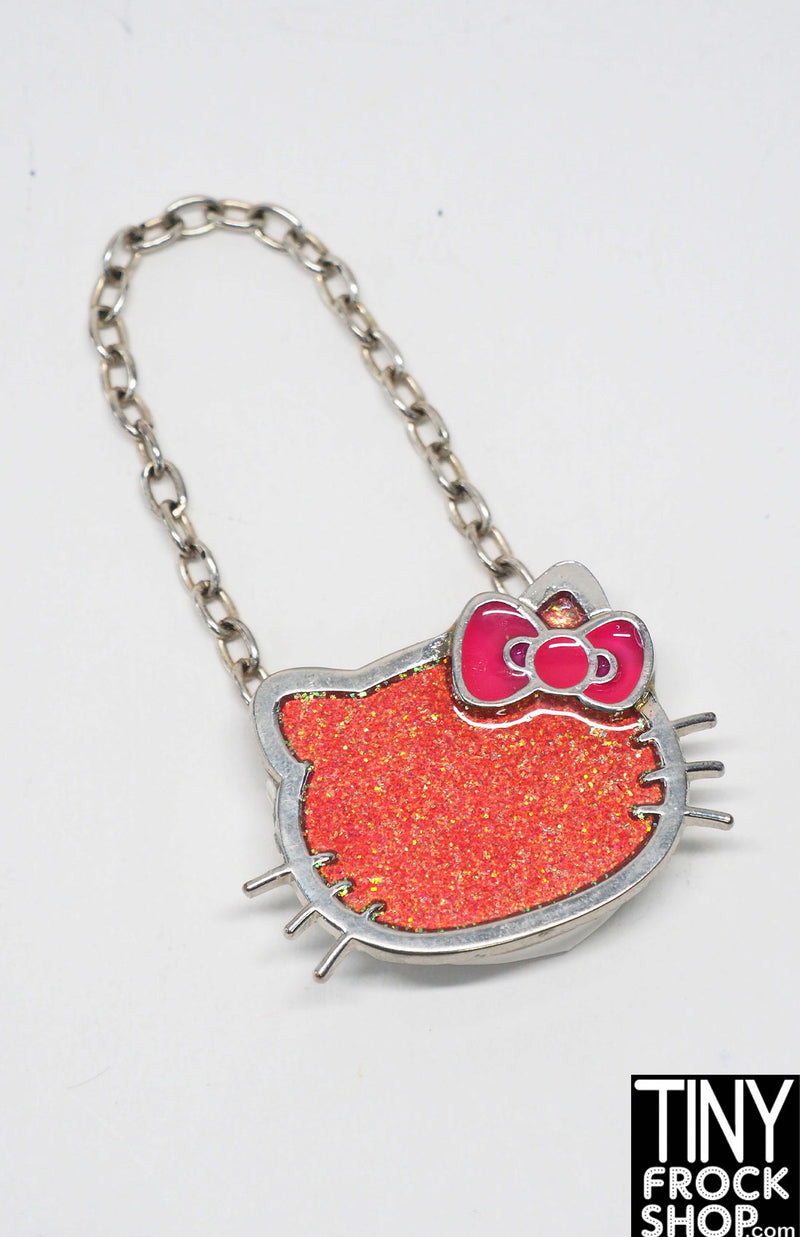 12" Fashion Doll Metal Glitter Hello Kitty Bag by Pam Maness