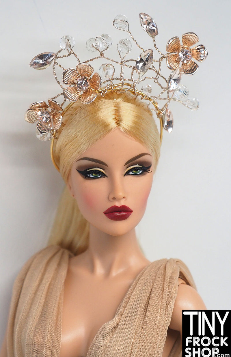 12" Fashion Doll Metal Sparkle Wire Crowns by Pam Maness - More Styles