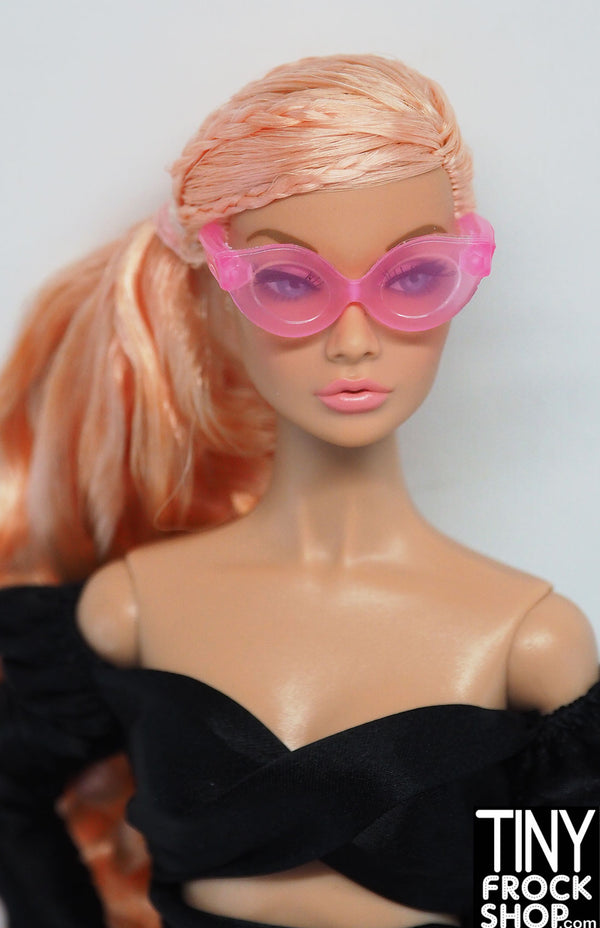 12" Fashion Doll Optimistic Pink Cat Eye Glasses