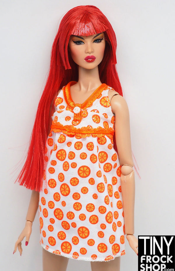12" Fashion Doll Orange Slice Cotton Knit Nightgown