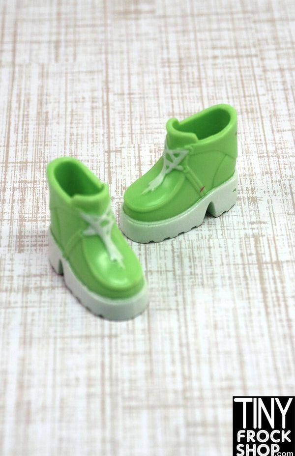 12" Fashion Doll Pale Green Sneakers