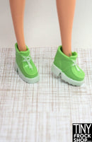 12" Fashion Doll Pale Green Sneakers