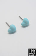 12" Fashion Doll Pastel Plastic Heart Stud Earrings by Pam Maness - More Colors