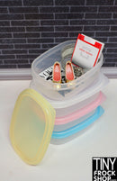 12" Fashion Doll Pastel Storage Containers - 4 Colors