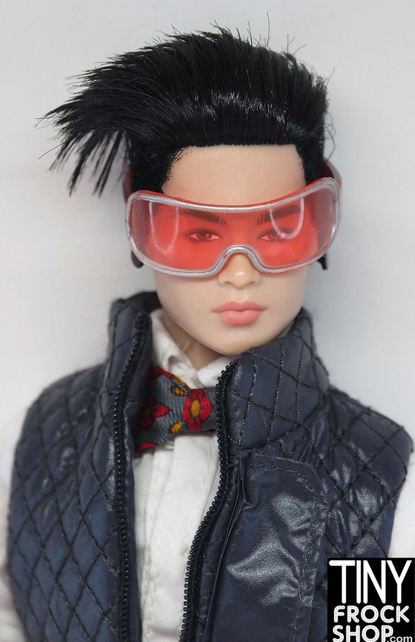 12" Fashion Doll Pink and Silver Ski Glasses