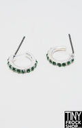 12" Fashion Doll Rhinestone Hoop Earrings by Pam Maness - More Colors