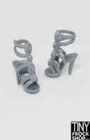 12" Fashion Doll Silver Gem Heels