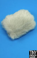 12" Fashion Doll Silver Grey Fur Muff