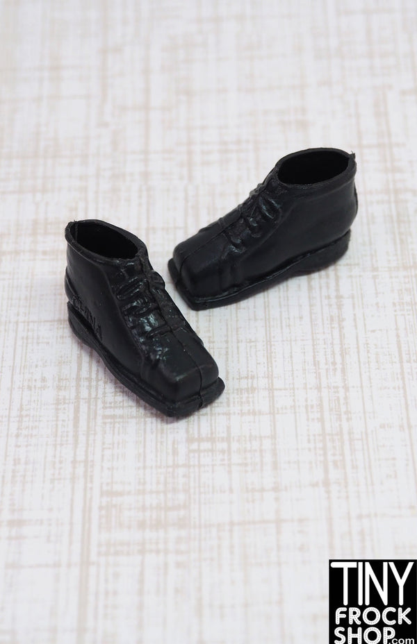 12" Fashion Doll Square Toe Black Sneakers