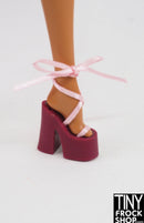 12" Fashion Doll String Wrap Platform Heels-More Colors