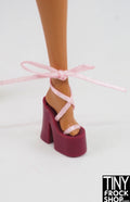 12" Fashion Doll String Wrap Platform Heels-More Colors