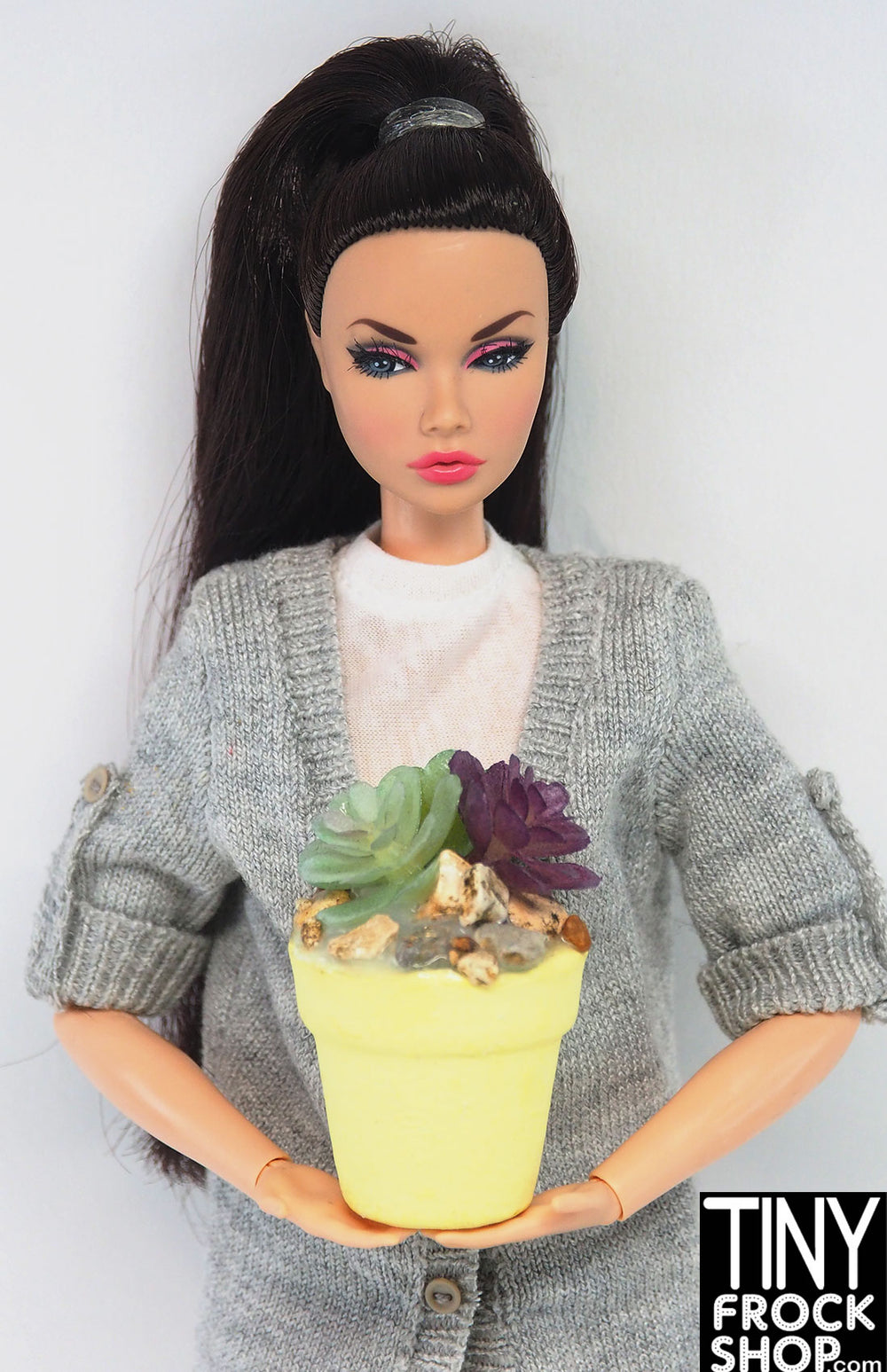 succulent doll Tiny Frock Shop 12" Fashion Doll Succulent Plants by Pam Maness