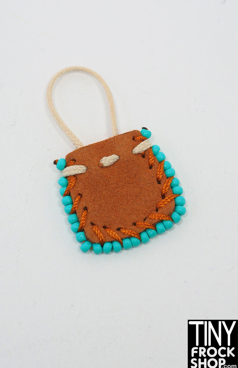 12" Fashion Doll Suede Mini Bag with Beads