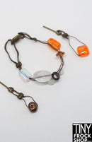 12" Fashion Doll Wirey Beaded Art Necklace with Earrings Set by Pam Maness