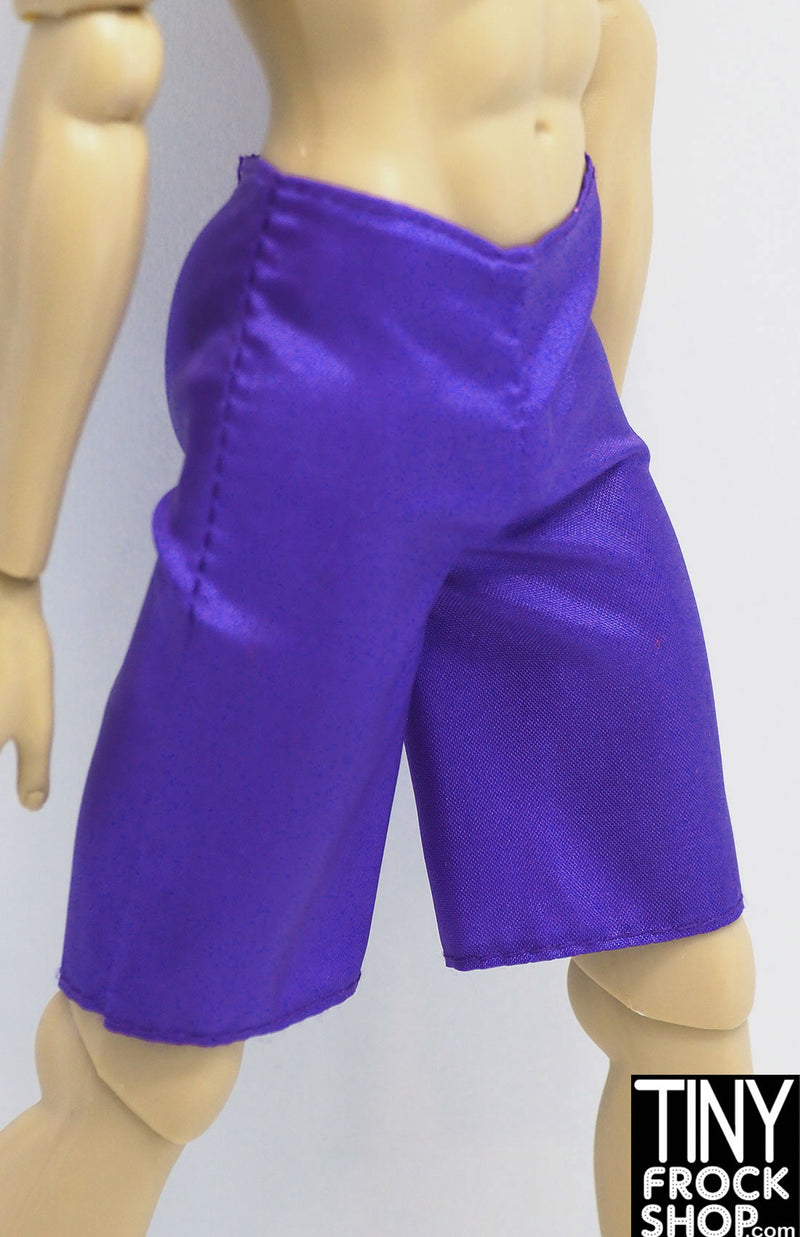 12" Fashion Male Doll Cobalt Blue Nylon Short