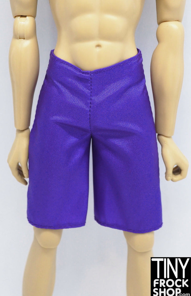 12" Fashion Male Doll Grape Nylon Short